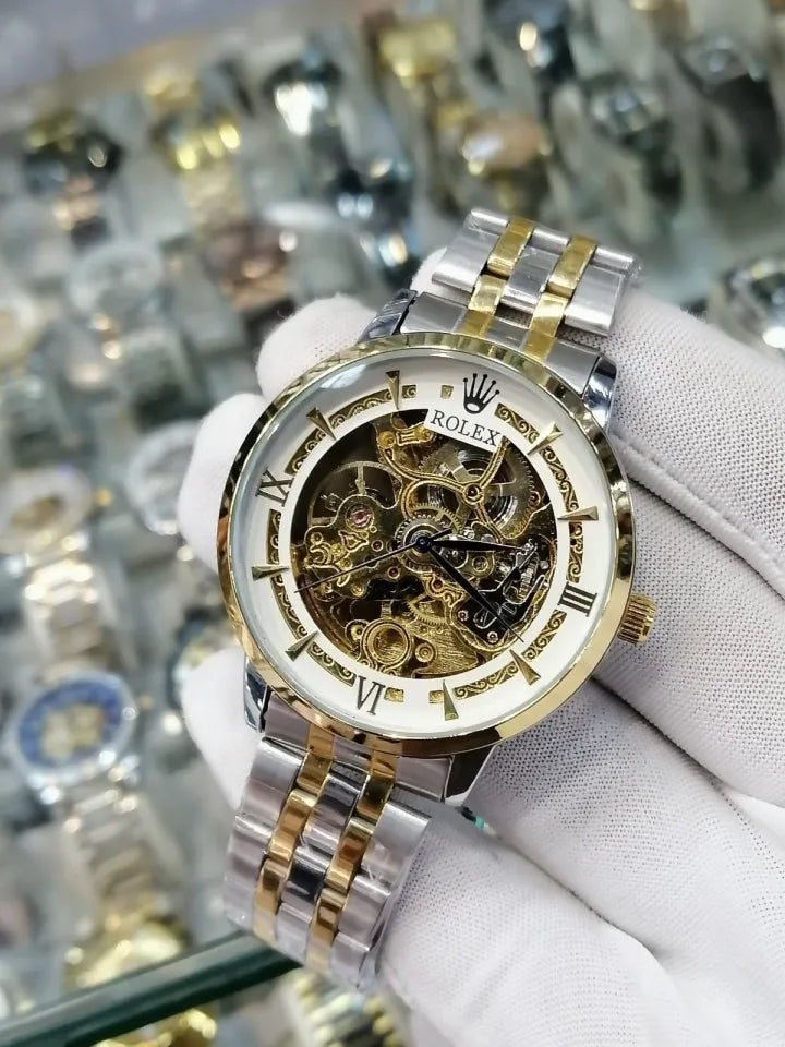 Rolex / Fitron Skeleton Dail Mechanical Automatic Men's Watch