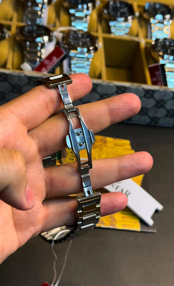 Premium Seastar Chain Watch – Elegant Design with Classic Date Feature