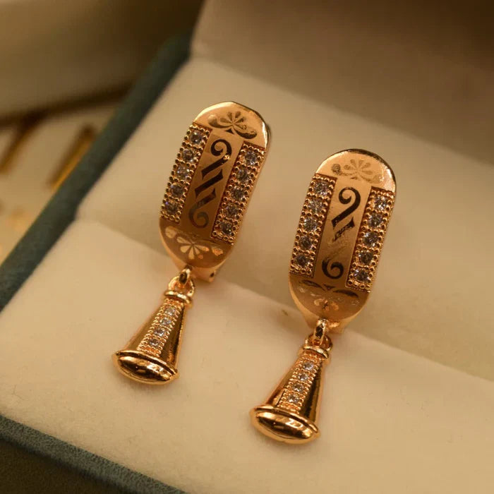 Gorgeous Unique Design Gold Plated Earrings