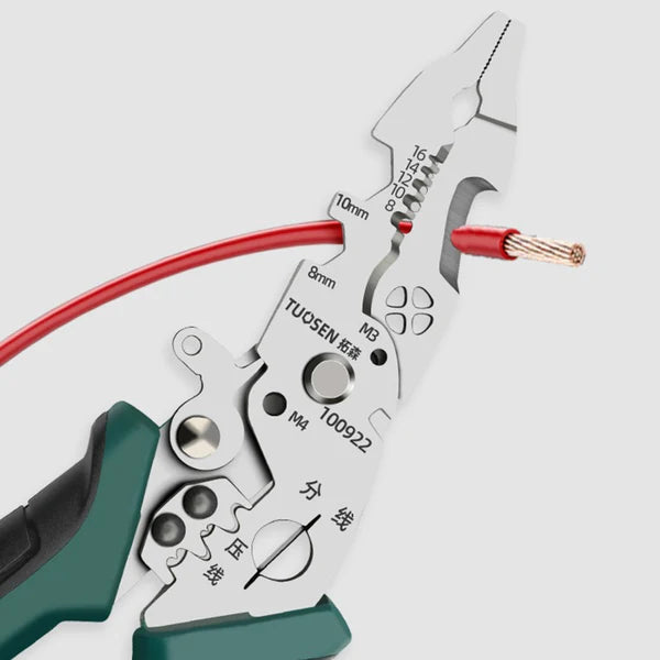 10 in 1 Multi-Function Wire Stripper With Cutters , High Quality Stainless Steel