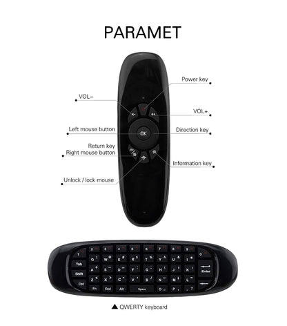 2 in 1 Air Mouse and keyboard Controller (7 Days Money Back Guarantee)