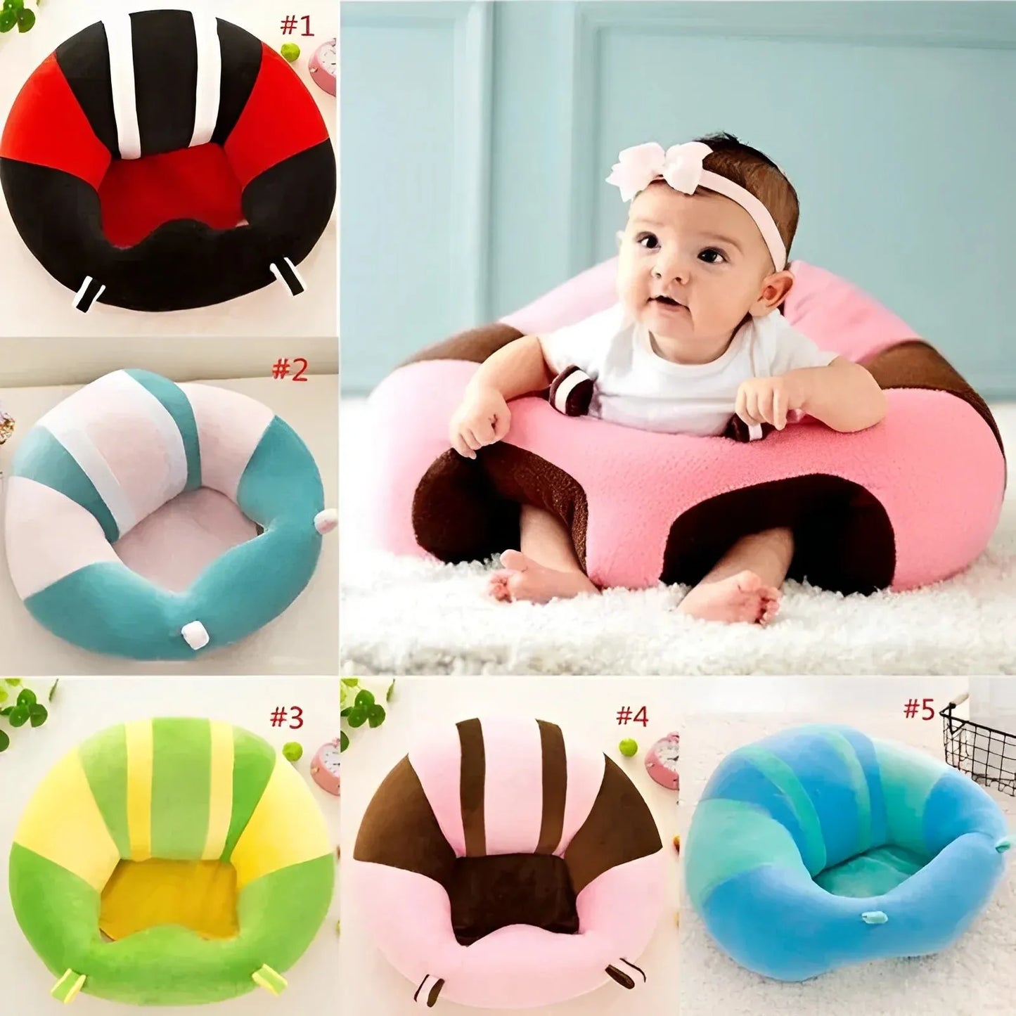 👼 BIGGER BABY SOFA CHAIR FOR SITTING UP ( Big Relief for Parents)